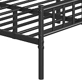 Yaheetech 5ft King Bed Frame Solid Metal with Large Storage Black view 9