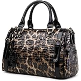 Women's Large Genuine Leather Shoulder Handbags, Luxury Tote Bag Premium Purse Crossbody Bags with Detachable Shoulder Strap