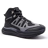 Men's Orthopedic Wide Mid Trekking Hiking Boots: Comfortable Plantar Fasciitis Ankle Support Work Walking Shoes, Orthotic Casual Sport Gym Cross Training Trail Sneakers for Foot Heel Pain Relief
