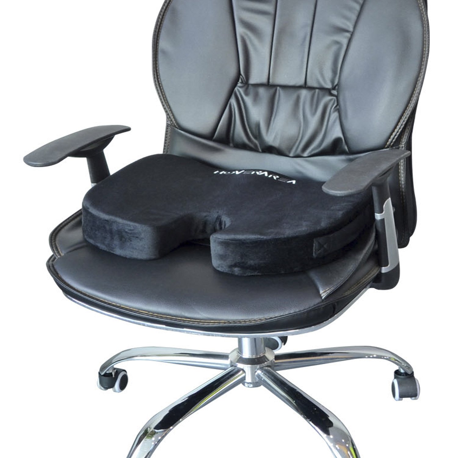 Coccyx Seat Cushion, HOVERAREA Orthopedic Memory Foam Office Chair and