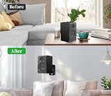 HomeMount Universal Speaker Wall Mount Brackets 2 Pack Black up to 8 lbs view 3