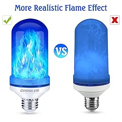 CPPSLEE Upgraded LED Flame Light Bulbs, 4 Modes