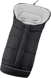 TecTake Winterfußsack für Kinderwagen Buggy Autositz (schwarz)