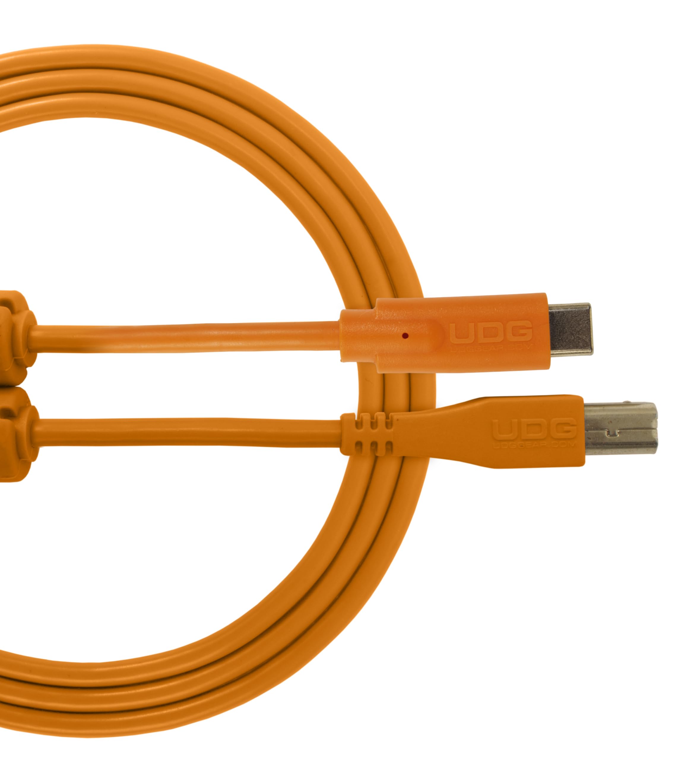 UDG GEAR U96001OR Cable High-speed Audio Optimized USB 2.0 C to B cable, Orange. 1.5 Meters