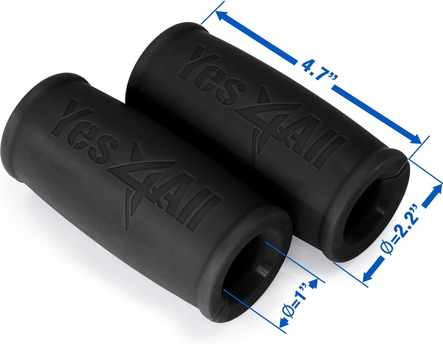 Yes4All Thick Bar Grips / Thick Grips for Barbell, Weight Lifting, Body Building Training – Thick Bar Adapter / Barbell Grips (Black, Set of 2) : Sports & Outdoors