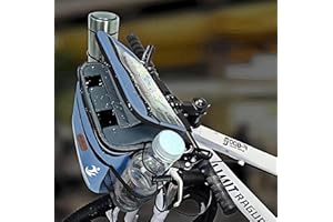 MeiMeSu Bike Handlebar Bag with Touch Screen Phone Holder, Waterproof Front Basket, Insulated Cooler Lunch Bag