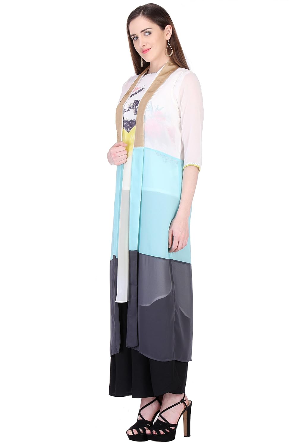 w for woman women's cape gilet (16au32520-65110_white_12)