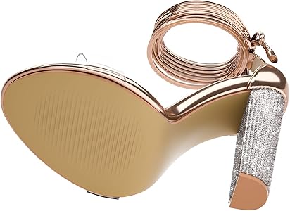 gold strappy platform heels