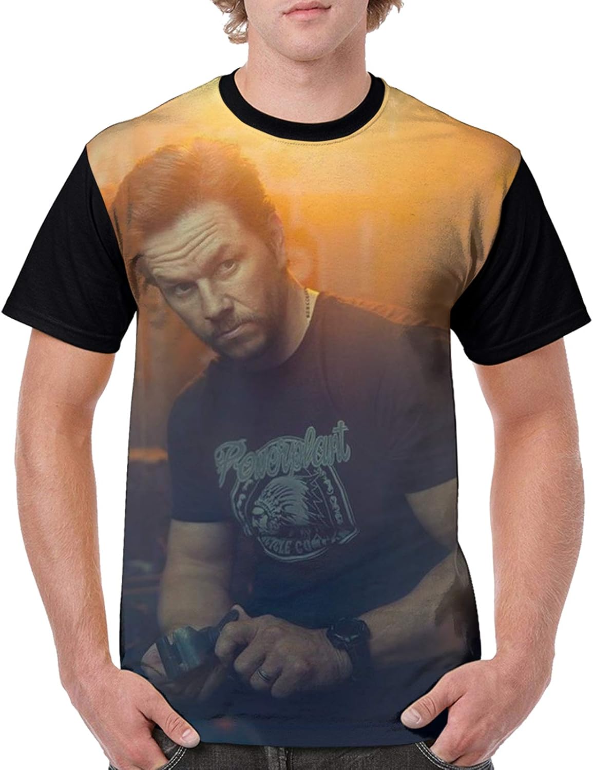 CLAOLSKD Mark Wahlberg Man's TShirt Mens Popular Short Sleeve TShirt