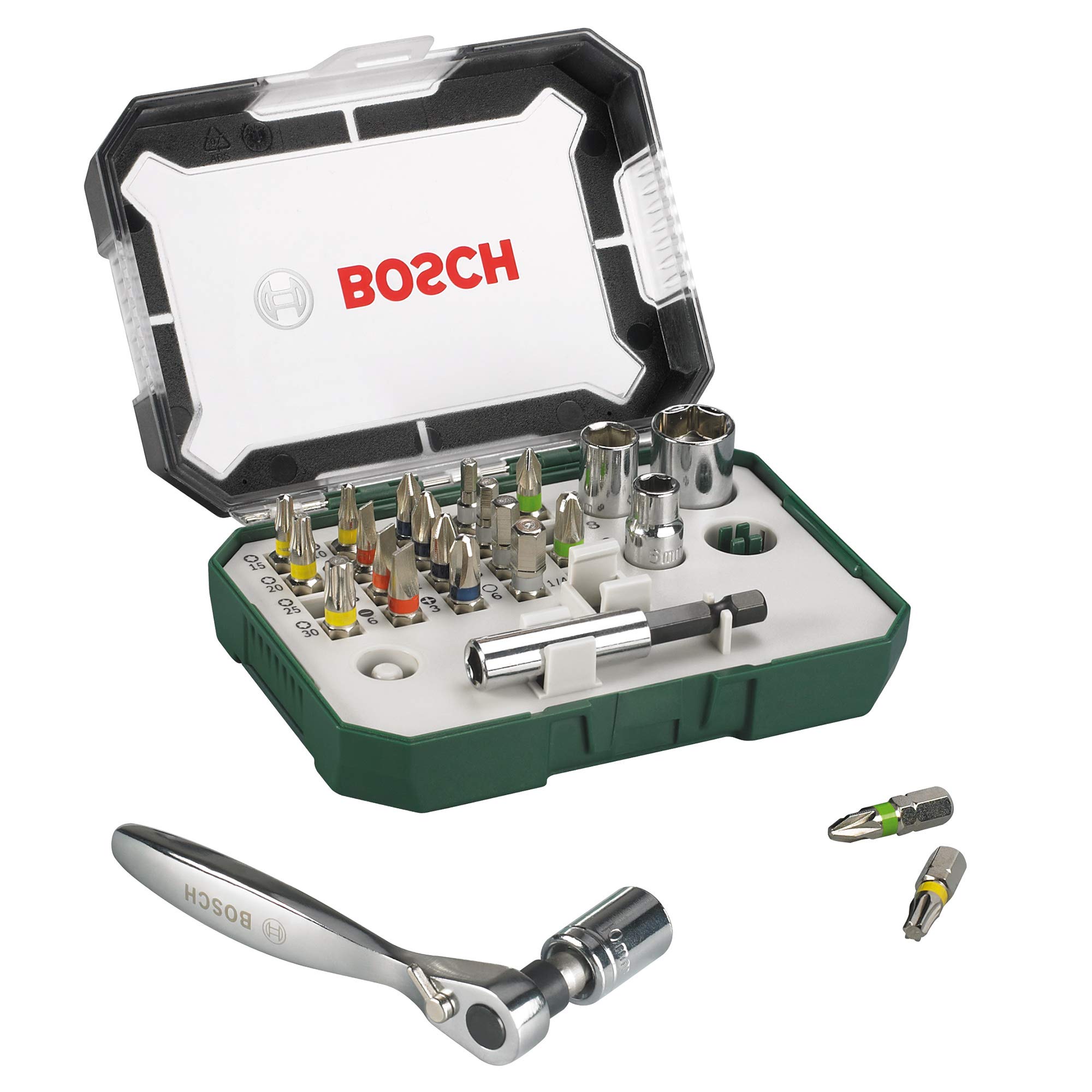 Bosch 26Piece Screwdriver Bit and Ratchet Set (Extra Hard Quality