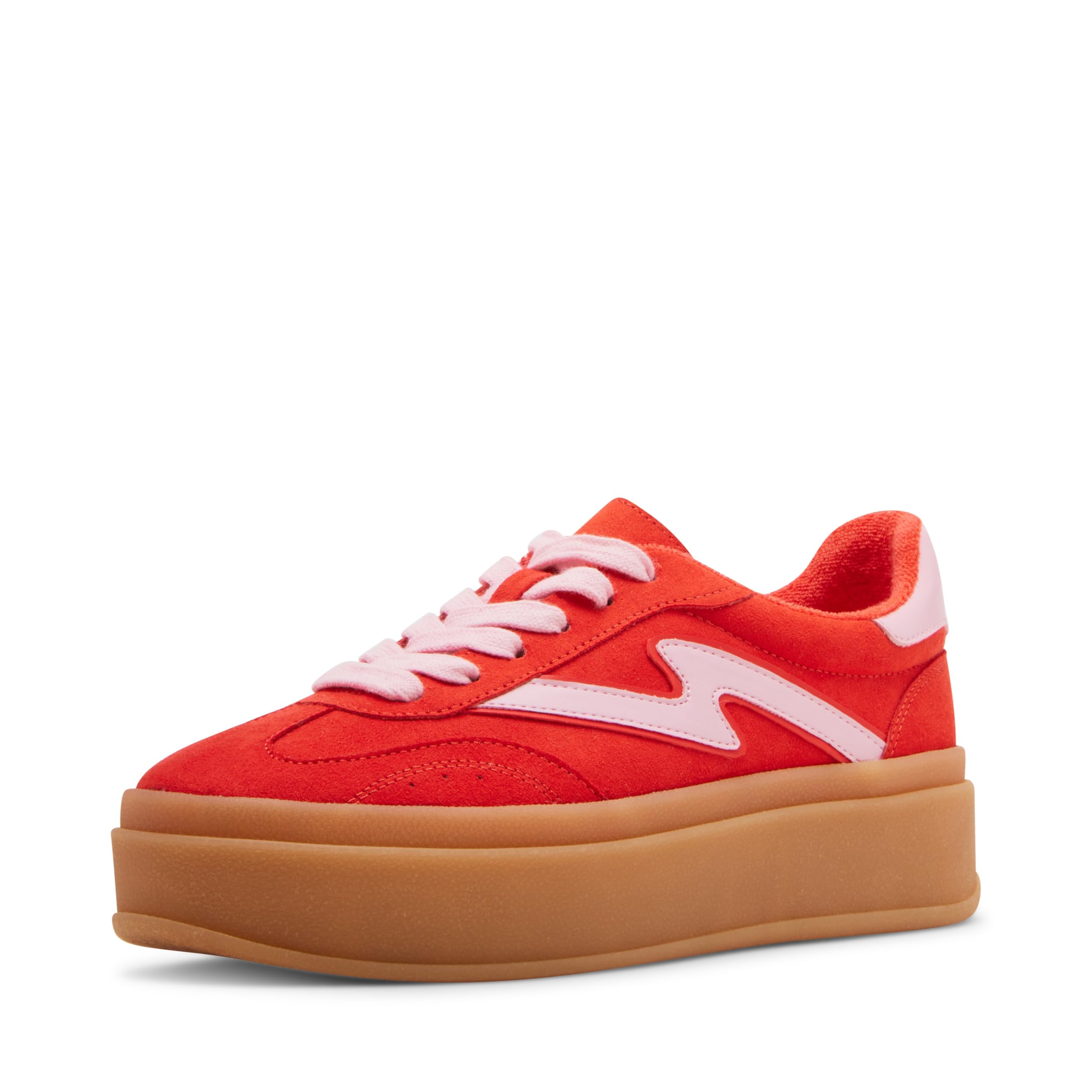 Madden Girl Women’s MIGHTTY Sneaker, Coral Multi, 9
