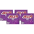 Jell-O Grape Gelatin Dessert Mix (3 oz Box) (Pack of 4)
