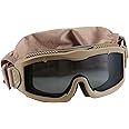 Lancer Tactical AERO 3mm Thick Lens Eye Protection Safety Goggle ANSI Z87 1 Rated Industry Standard w/Anti-Scratch Shield