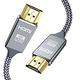 4K HDMI Cable 6.6 ft,Capshi High Speed 18Gbps HDMI 2.0 Cable,4K, 3D, 2160P, 1080P, Ethernet - 28AWG Braided HDMI Cord - Audio