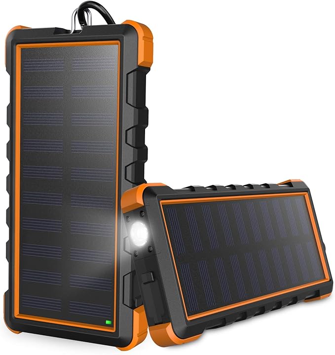 Chargeur Solaire 20000Mah Batterie Externe Solaire Portable Pd 15W Avec