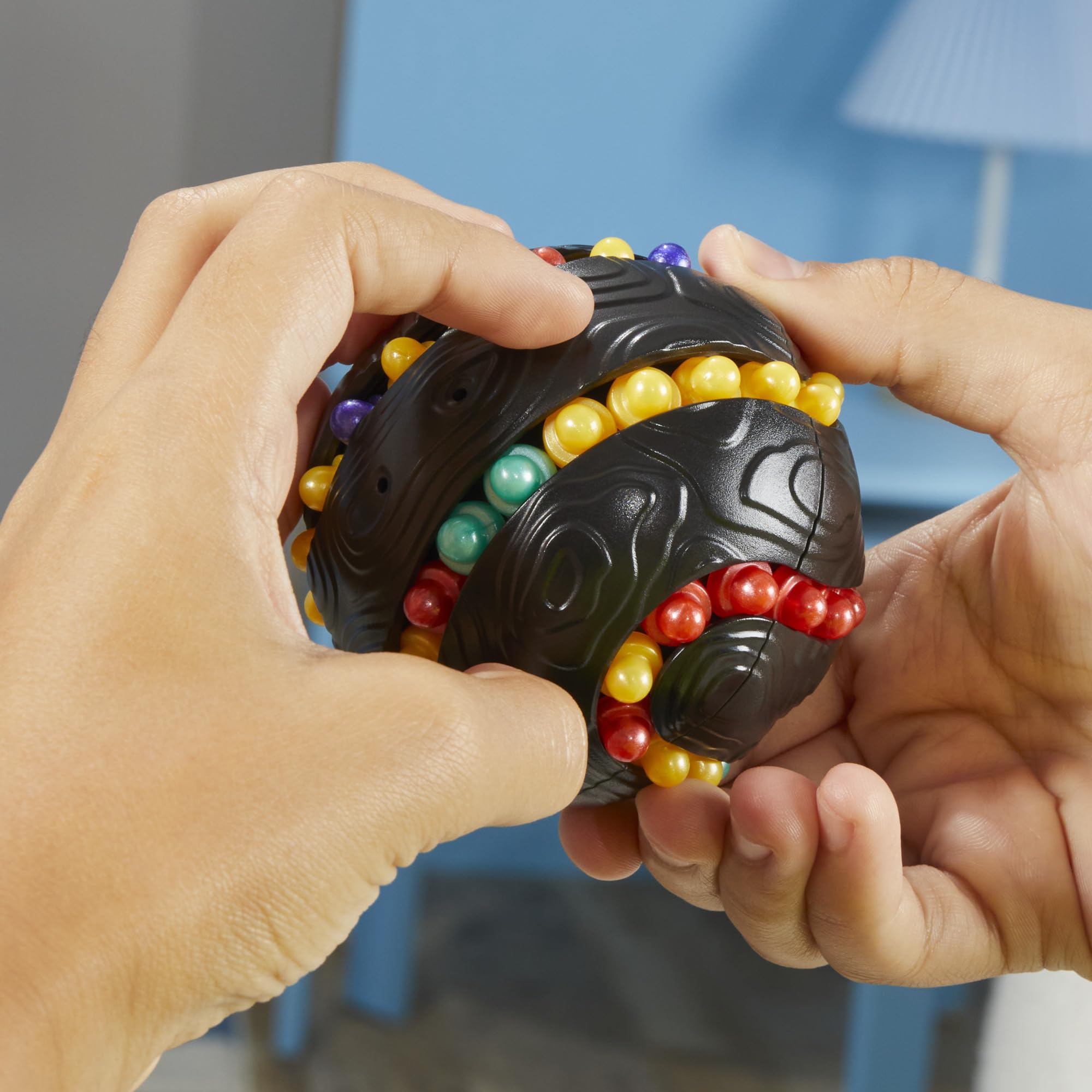 Hasbro Gaming Atomix Game for Kids, Teens, and Adults, Brainteaser Puzzle Sphere Ball and Fidget Toy, 1 Player, Portable Summer Travel Activities, Ages 7+