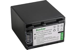 Kastar NP-FV100 Battery 1-Pack For Sony NP-FH100 NP-FV100 NP-FH90 FH70 FH60 TRV and Sony DCR-DVD405 407E 408 410E 450 602E 610 650E DCR-HC96 DCR-SR85 HDR-HC9 HDR-UX20 HDR-SR12 DCR-SR65E XR500E Camera