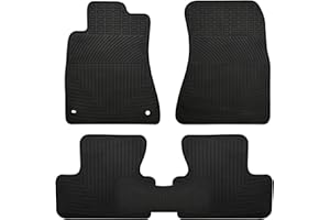 Matericuo Car Floor Mats Custom Fit for Lexus is 2005-2012 IS350 IS250 Black Rubber Auto Liner Mats All Weather Protection Heavy Duty Odorless