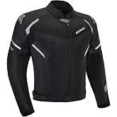 Scoyco Motorcycle Jacket Men with 7 PCS CE Certified Protective Armored | Breathable Mesh Riding Jacket