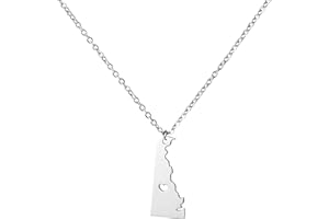 Yiyang State Necklace Pendant Country Map Pendant Charm Jewelry Gift for Women Teens