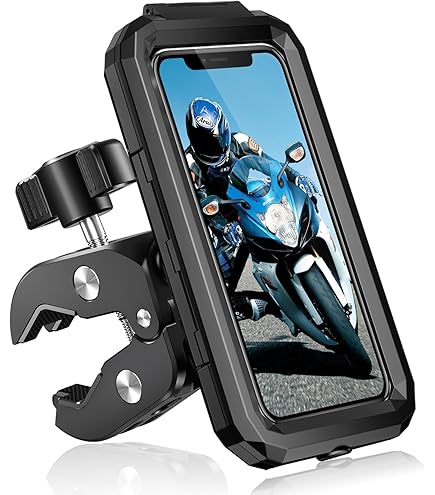 Anti-Theft Waterproof Motorcycle Phone Mount Bike Mobile Holder Double Socket Ar - View #9
