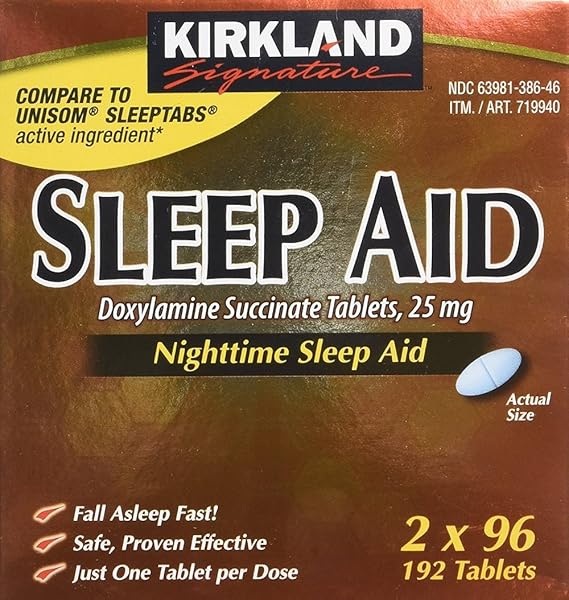 Amazon.com: Kirkland Signature Sleep Aid Doxylamine Succinate 25 Mg