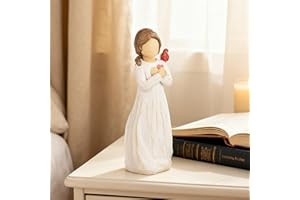 Dekismeos Cardinal Gifts for Women Angel Cardinal Figurine Decor Memorial Sympathy Gifts for Loss of Loved One Hope in Heart
