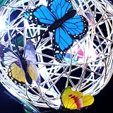 Akin Solar Hanging Butterfly Ball Light Outdoor Garden Decor 8 Butterflies view 7