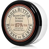Perlier – Shea & Sweet Almond Nurturing Body Balm, 6.7 fl oz, Rich Moisturizer with 25% Organic Shea Butter and Almond Milk, Deeply Hydrating and Nourishing Formula, For Dry and Sensitive Skin
