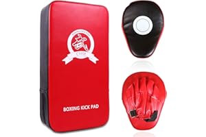 Cyfie 2-in-1 Boxing Pads and Mitts Set - Punching Strike Pads & Training Gloves for Adults, Youth Home Gym, Ideal for Boxing, Kickboxing, MMA Drills