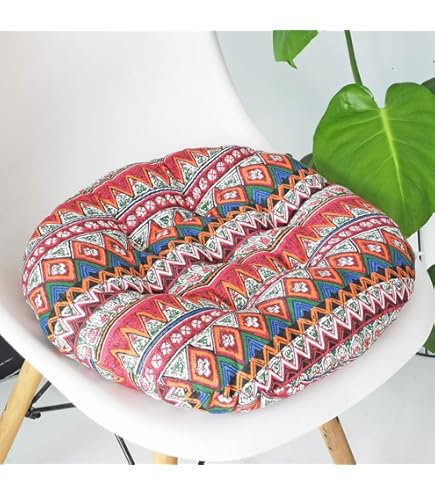 Coussin De Chaise Rond Imperméable 80x80cm Bleu Épais Balançoire Canapé Coussins Pour Salon De Jardin Relaxant Coussins