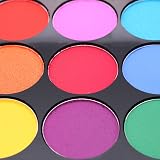 POFET 15 Color Non-Toxic Face Paint Palette with Brush Kids Halloween Art Show view 3
