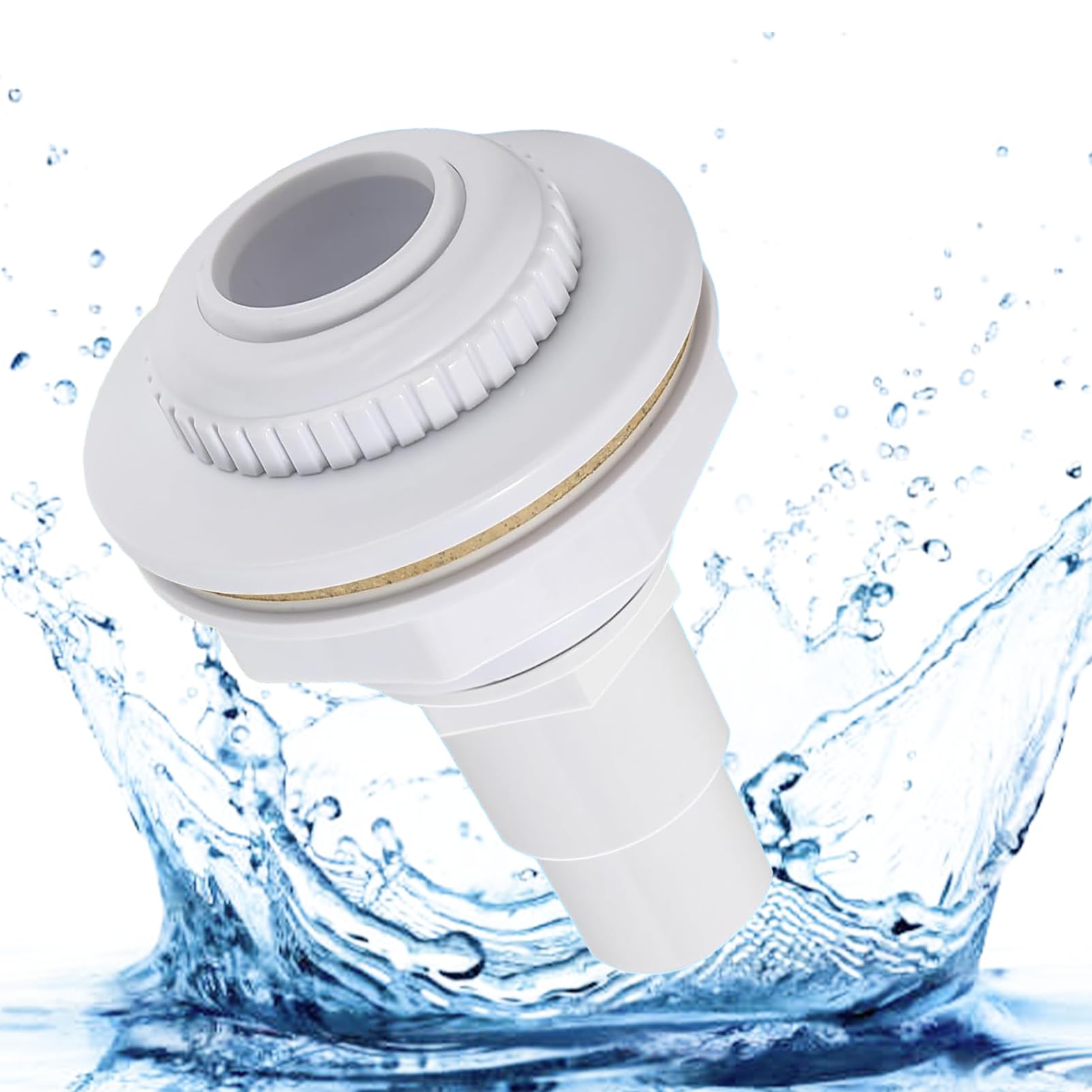 UTEFIF Pool Inlet Nozzle, Inlet Nozzle for Steel Wall Pools, 38/32 mm Inlet Nozzle, for Standard Pool Inlet Nozzle, Pool Nozzle, Adjustable Nozzle Head