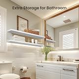 STOREMIC Floating Shelves 3 White Wall Shelves Screw Mounted 40x14x3cm view 6