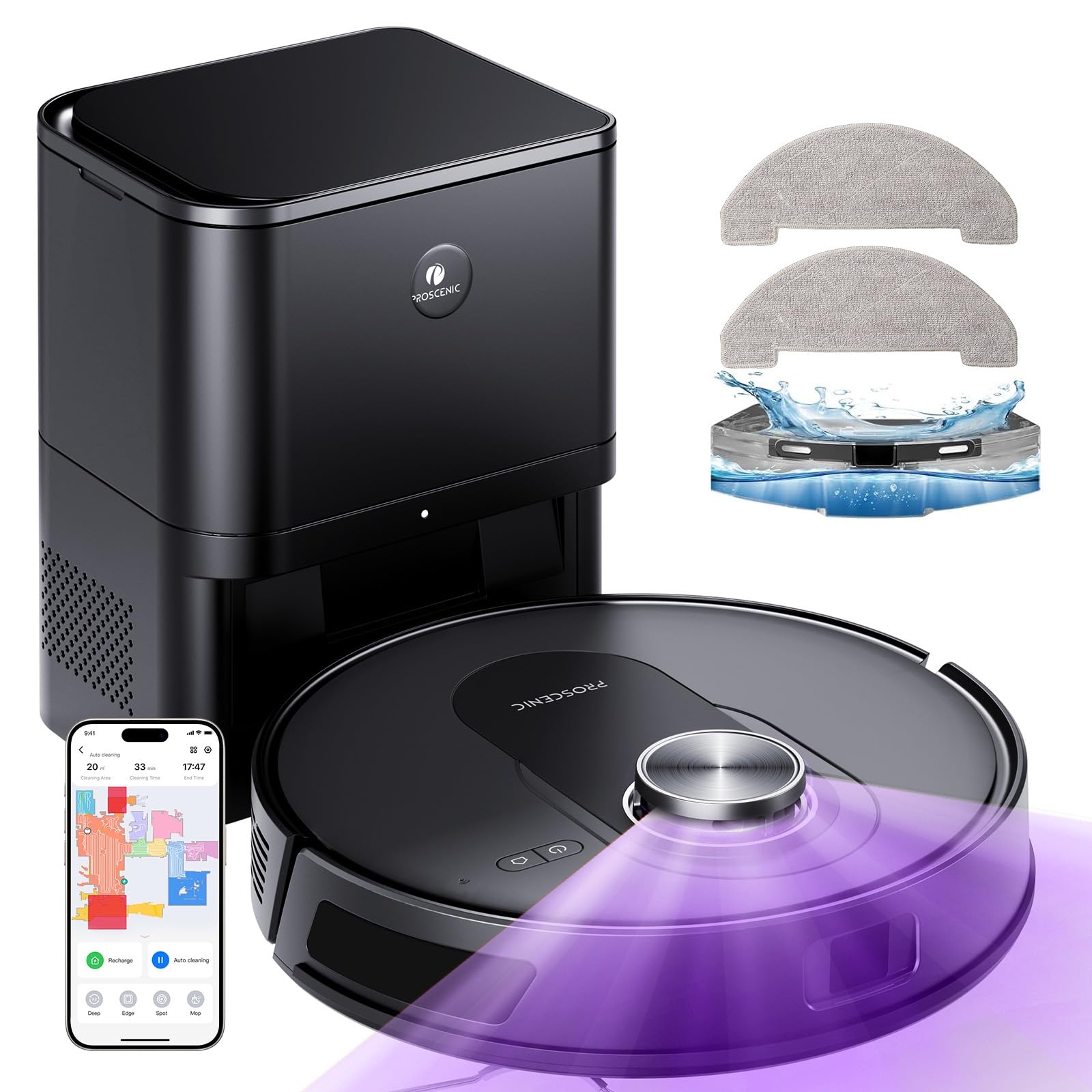 Proscenic Self-Emptying Robot...