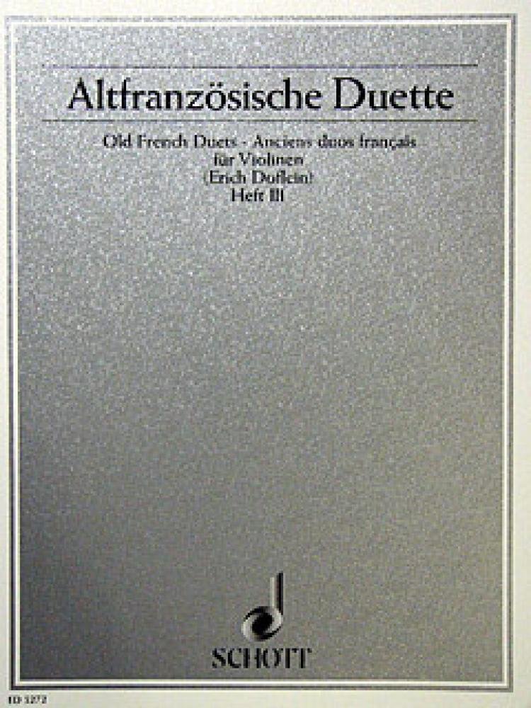 Anciens dous francais: 2 violins. Partition d'exécution.