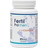 YAD-TECH Fertil Pro Men Natural Fertility Supplement with Acetyl L-Carnitine - Male Reproductive Health Support, 90 Capsules,