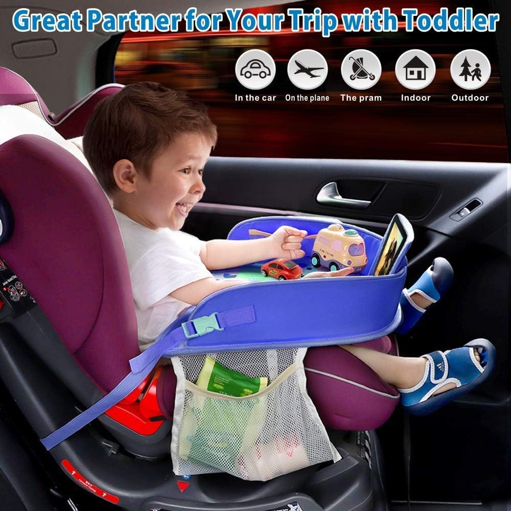 Plateau De Voyage Enfants Plateaux De Voyage Avec Sacs En Filet Et Etui De Telephone Transparent Avec Ecran Tactile Pour Voiture Poussette Avion Funmo Plateau Voiture Bleu Plateaux De Voyage Bebe Puericulture Zwembaddebeemd Nl