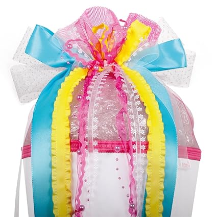 ROTH Schultütenschleife ´Happy´, rosa gelb blau 679254