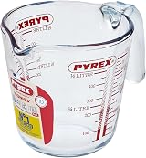Pyrex Measuring Jug 500ml 568ml 20oz Glass with Handle P586 view 2