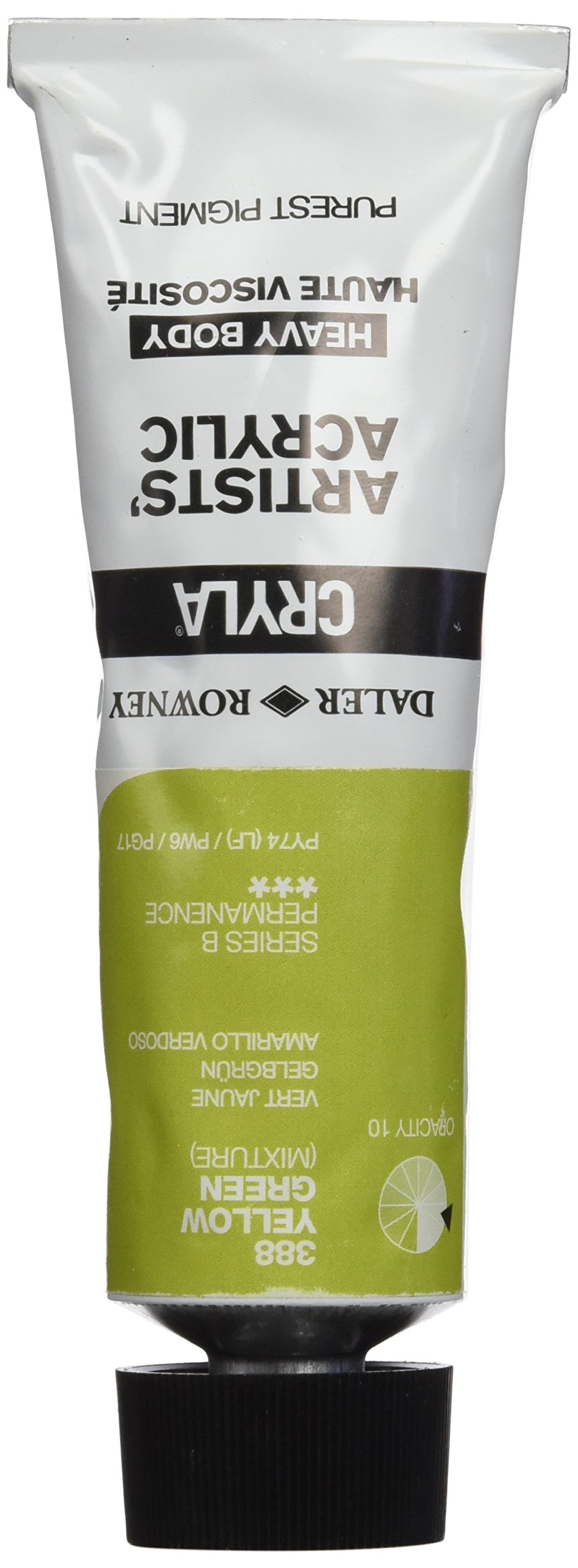 Daler-Rowney Cryla Acrylic 75 ml Yellow Green, Professional Artists