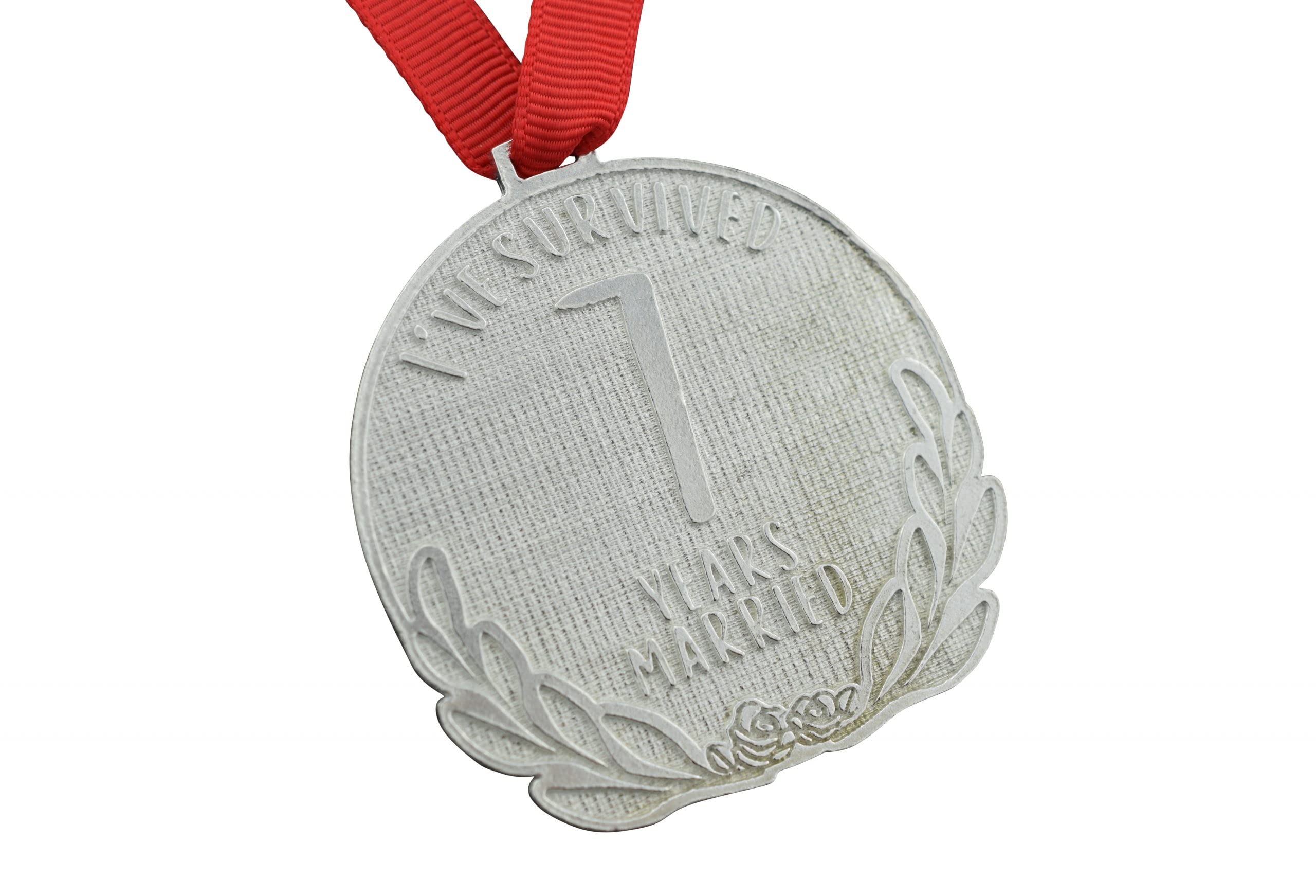 Pirantin 7th Anniversary Medal – I’ve Survived 7 Year Married Medal