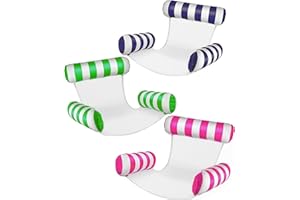 3 Pack 300 LB Water Floaties,Inflatable Pool Float Chair for Adults Swim Floating Party Vacation Fun and Rest