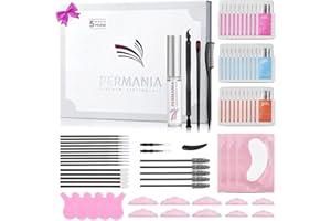 PERMANIA Lash Lift Kit, Lash Perm Kit, Fast Eyelash Lifting 5 Minutes DIY at Home with Strong Glue Disposable Sachet Lash Lifting Kit Last 6 Weeks (30pcs）