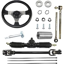 Waltyotur 300mm Steering Wheel Steel Kit 320mm Gear Rack