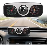 Car Compass Dashboard,Compass for Car Dashboard with Thermometer/Hygrometer | Adjustable Viewing Angle,No Battery Need,Easy Read/Use,Compact/Portable,Fit Outdoor Adventures &amp; Road Trips,Fit Car/SUV/Truck