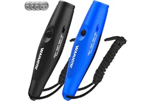 WANJOTEC Electronic Whistle,Handheld Electronic Whistles, 3 Tone High Volume Whistle Emergency, Adjustable Volume Whistle with Lanyard for Teacher Coach Referee,Volleyball Soccer Outoor Sports