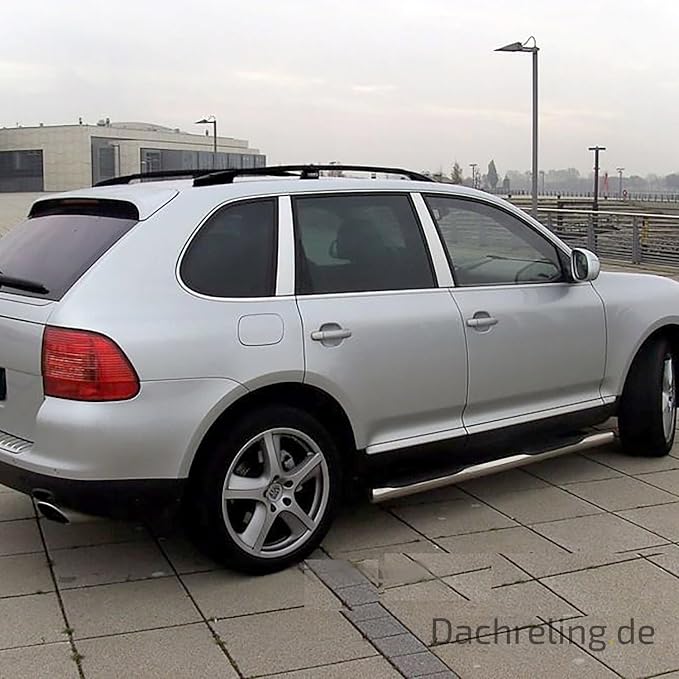 Aluminium Dachreling In Schwarz Fur Porsche Cayenne Ab Bj 2003 Mit