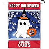 Chicago Baseball Happy Halloween Double Sided Garden Flag