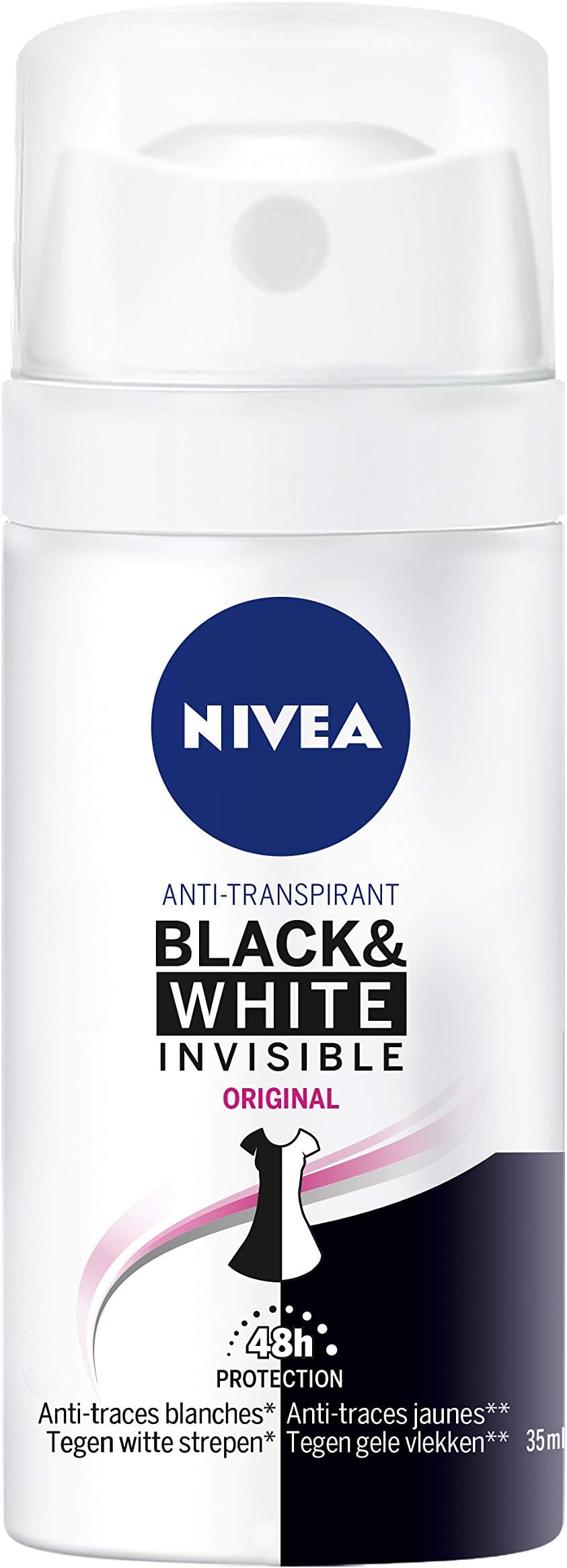 Nivea Women's Black & White Original Anti-Perspirant Atomiser Deodorant 35ml